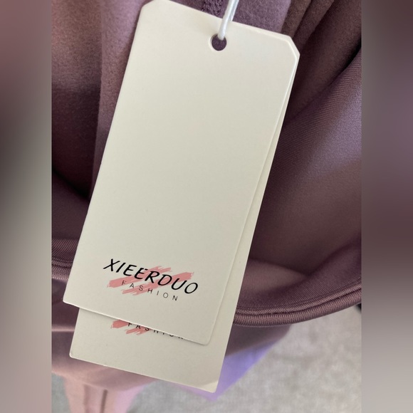 XIEERDUO Athletic Light Purple Athletic Leggings - Picture 2 of 4